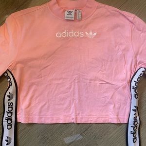 Cropped Pink Adidas Long Sleeve